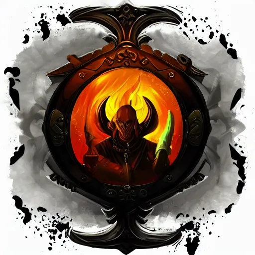 Image similar to magic potion iconography inventory game icon rpg fantasy ability icon logo diablo blizzard digital art, trending on art station kvlt by peder balke mystic high contrast bold colors noir