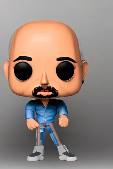 Image similar to “ very very highly detailed photorealistic jeff bezos funko pop, studio lighting and shading, 8 k, award - winning crisp details ”