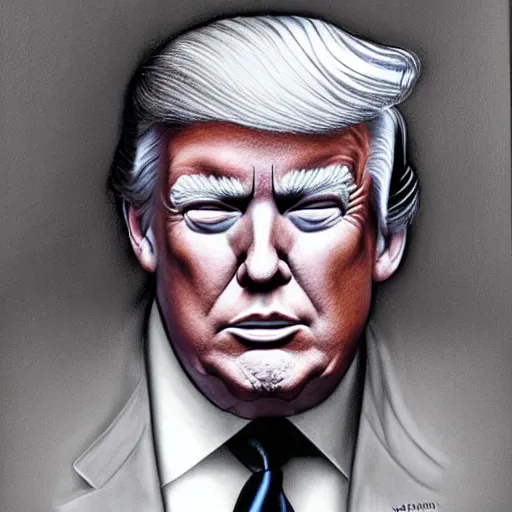 Image similar to donald trump portrait by ed binkley