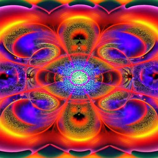 Prompt: the fractal portal at the psychedelic event horizon