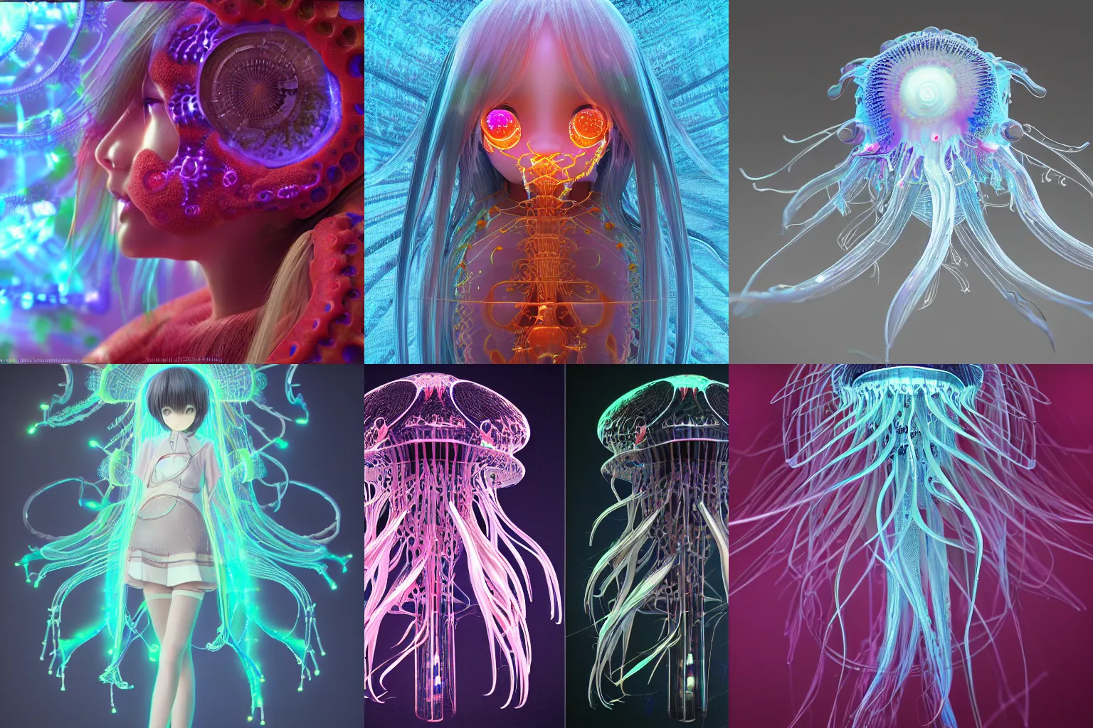 Anime, Jellyfish, Original, HD wallpaper | Peakpx