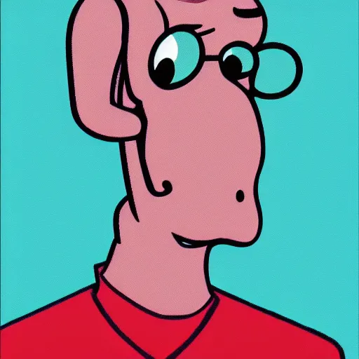 Image similar to handsome squidward portrait, realistic, pop art style, vivid