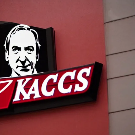 Image similar to saul goodman's face in the kfc logo