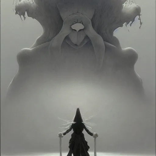 Prompt: little Witch Academia by zdzisław beksiński