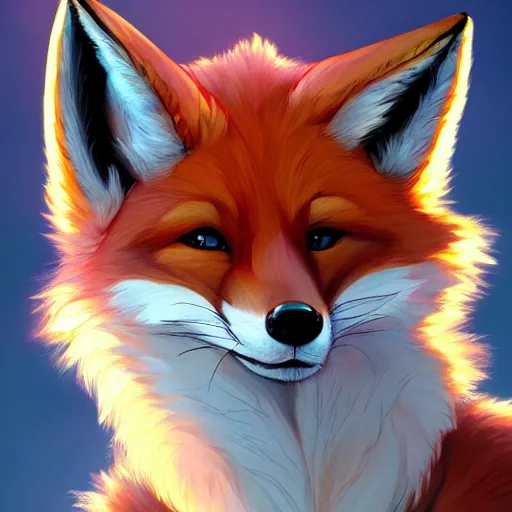 Image similar to a fox, furry art, furaffinity, extremely detailed, digital painting, artstation, concept art, smooth, sharp focus, illustration, intimidating lighting, incredible art