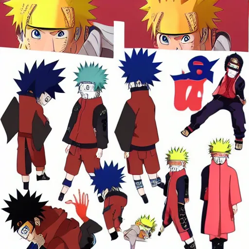 Image similar to naruto uzamaki in the style of craig mullens