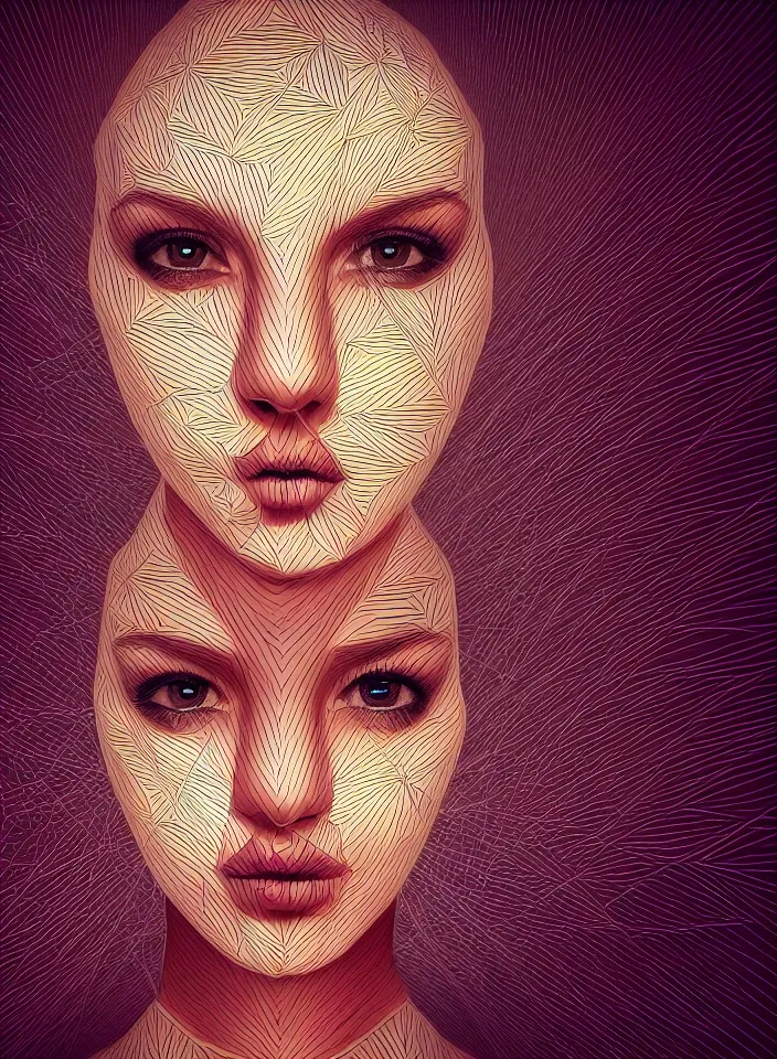 Image similar to symmetry!! cancer!!!! a portrait of a beautiful girl with computer science readouts and graphics overlaid textures, canvas texture in the style of contemporary art complex, dramatic lighting, intricate, highly detailed, sharp focus, luminous