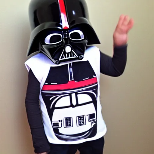 Prompt: baby darth vader