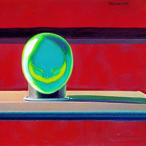 Image similar to alien by wayne thiebaud