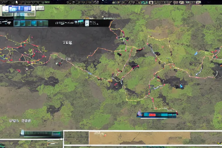 Image similar to cyber finno - korean hyperwar battlefield