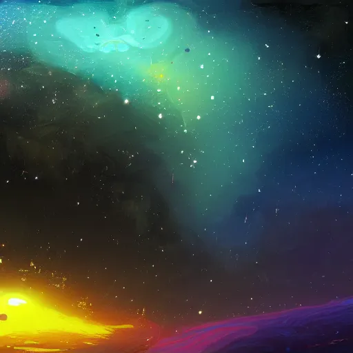 Image similar to The galaxy rapture, digital art