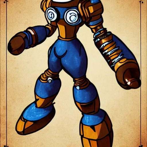 Image similar to megaman steampunk spritesheet