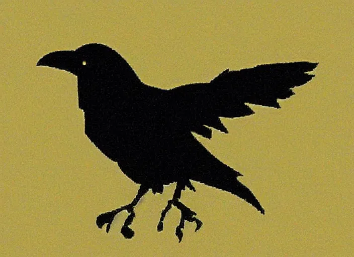 Prompt: a raven. ocarina of time nintendo 6 4 ( 1 9 9 4 )