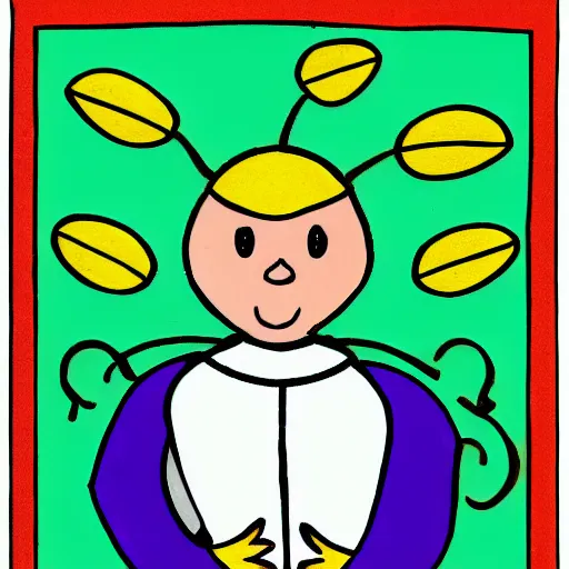 Image similar to a bee who is religious and dressed as a priest