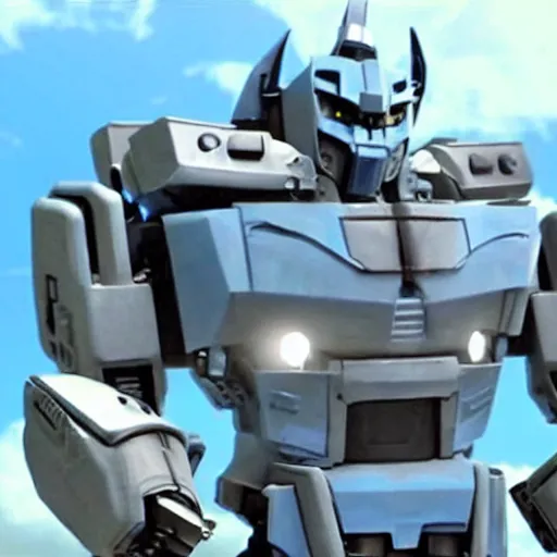 Prompt: a kawaii transformer in transformers movie scene