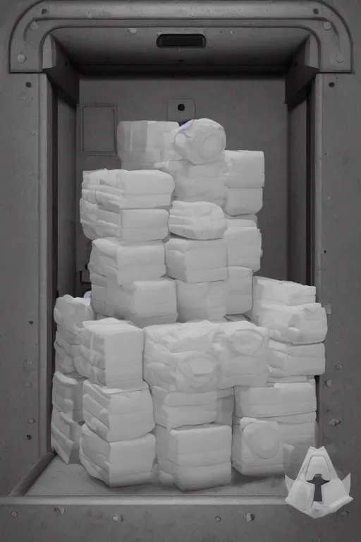 Prompt: Photograph of a Legendary Diaper Locked away in a Vault, photorealism, ultra detailed, 4k