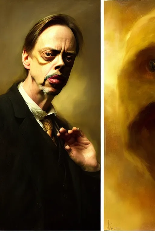 Image similar to beautiful portrait of steve buscemi as an anthropomorphic loaf of bread, art by anders zorn, wonderful masterpiece by greg rutkowski, beautiful cinematic light, american romanticism thomas lawrence, greg rutkowski