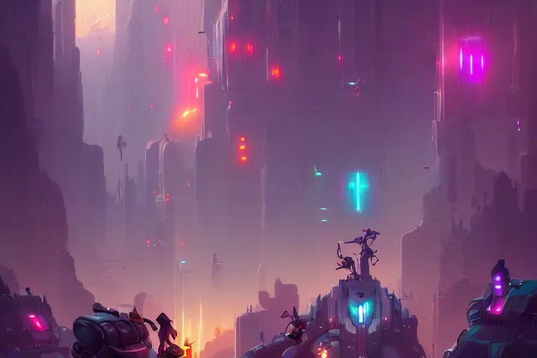 Image similar to crowded place, many people, gathering, people, cyberpunk, bionics, augments, lights, cables, colorful, vivid, imposing, epic, digital painting, artstation, concept art, by peter mohrbacher and wlop and rhads,