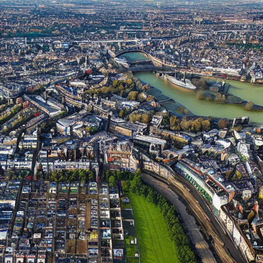 Prompt: 4 k photograph of clapham, london