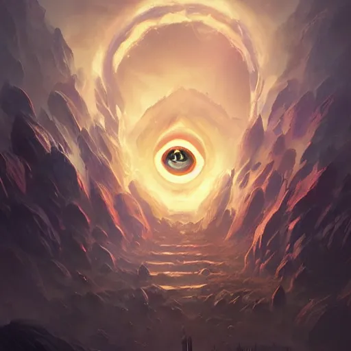 Image similar to giant eye magic spell, magic spell surrounded by magic smoke, hearthstone coloring style, epic fantasy style art, fantasy epic digital art, by greg rutkowski