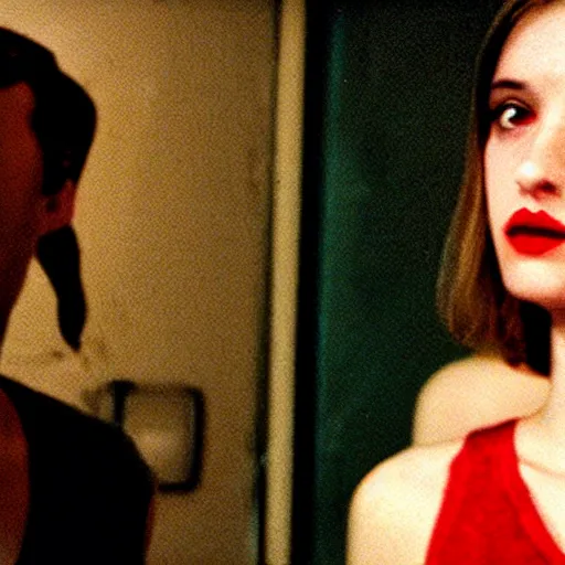 Prompt: movie still of perfect girl, cinematic composition, cinematic light, criterion collection, by gaspar noe and david lynch