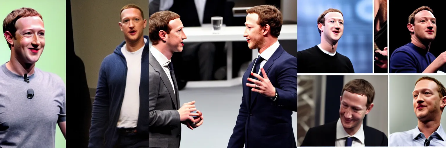 Prompt: Two subjects: Mark Zuckerberg and Tom Hardy having a heated argument