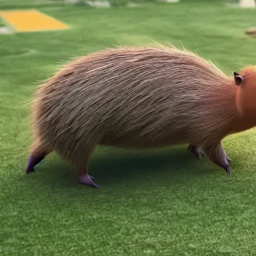 Prompt: Capybara Pokémon in Pokémon Go