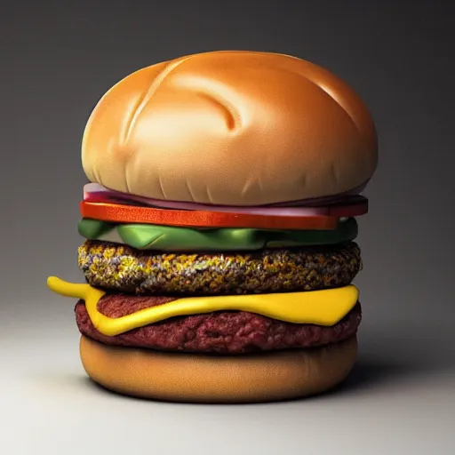 Image similar to kurt cobain eating an enormous hamburger, octane render, terry richardson, 8 k, high detail