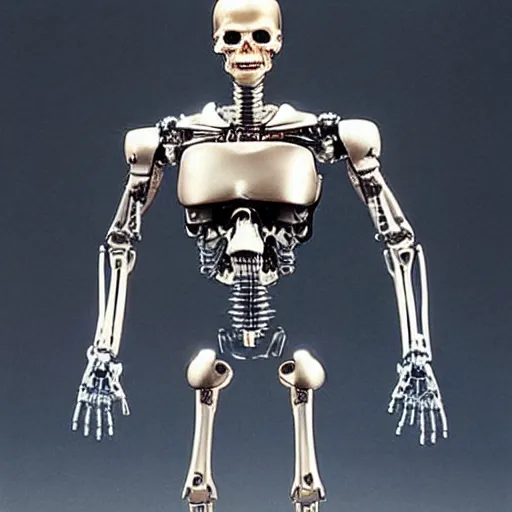 Image similar to Skynet's most popular endoskeletal cyborg was its Series 800 Terminator, which used a metallic endoskeleton covered with living tissue. The Series 800 Terminator was a breakthrough in developing Terminators that were similar to humans.