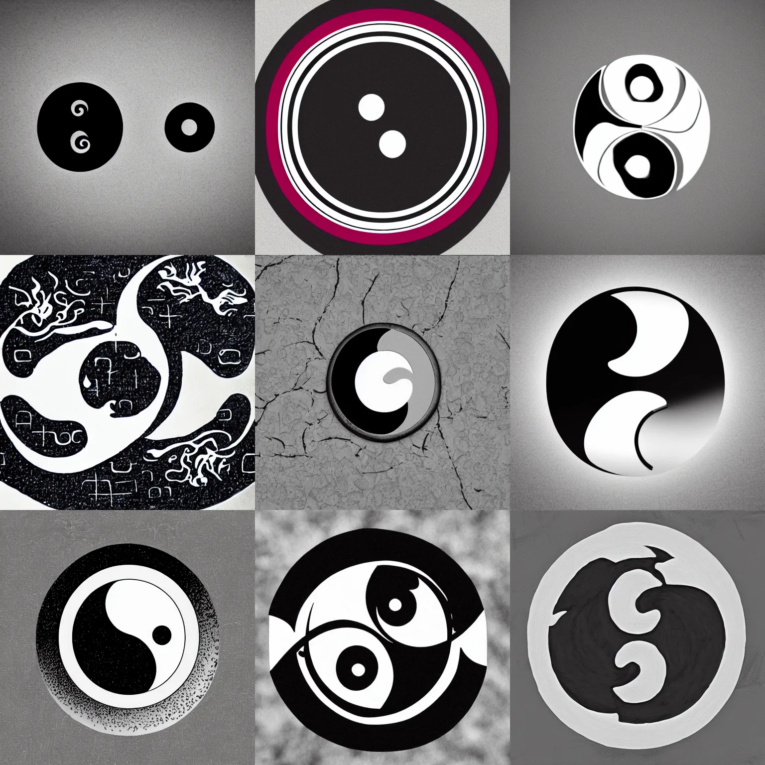 Prompt: The yin and yang symbol