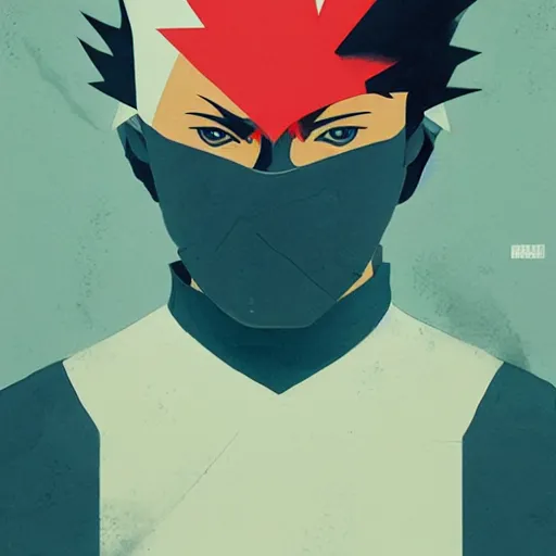 Prompt: Kakashi profile picture by Sachin Teng, asymmetrical, Organic Painting , Matte Painting, geometric shapes, hard edges, graffiti, street art:2 by Sachin Teng:4