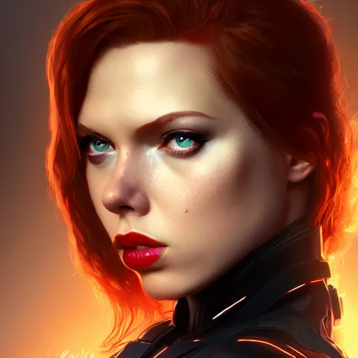 Image similar to Ava Adams as black widow, au naturel, hyper detailed, digital art, trending in artstation, cinematic lighting, studio quality, smooth render, unreal engine 5 rendered, octane rendered, art style by klimt and nixeu and ian sprigger and wlop and krenz cushart