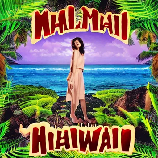 Prompt: miracle musical Hawaii part ii album cover