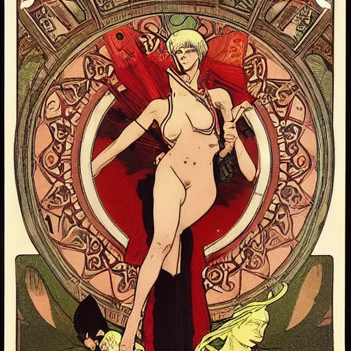 Image similar to devil never cry by mucha