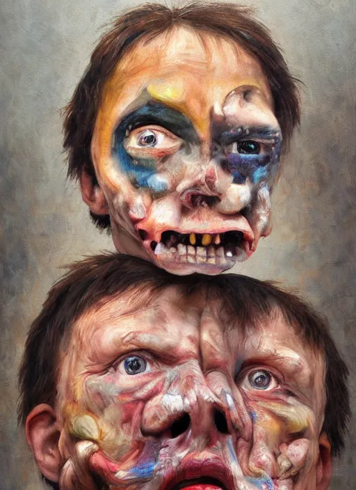 Prompt: we are freaks, oil painting, highly detailed