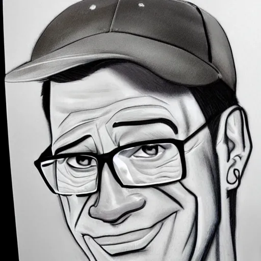 Image similar to king of the hill, Hank hill, photorealistic, portrait, hyper realistic.