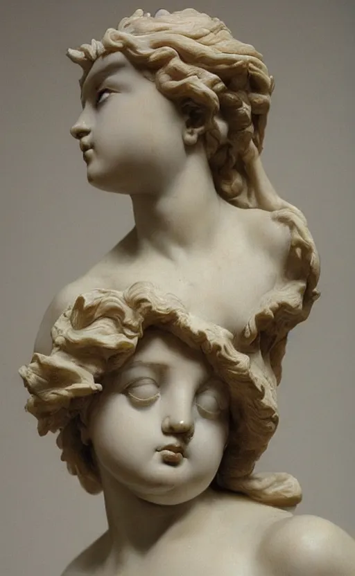 Prompt: “ a extremely detailed young girl figure stunning sculpture by bernini in 1 9 th century ”