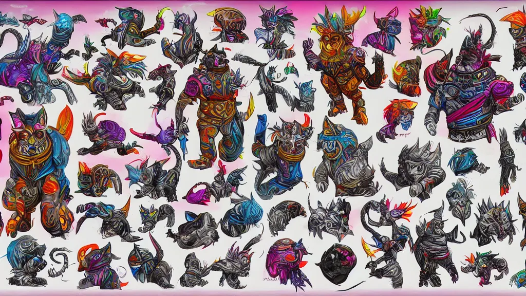 Prompt: colorful and vivid highly detailed character sheet for a handsome muscular masculine lynx - man space - pirate with head of lynx, long tail, swashbuckling and romantic, retrofuture, high contrast, realistic, coherent, illustration, digital art, trending on artstation, hd, 8 k, good lighting, beautiful, rough paper, masterpiece