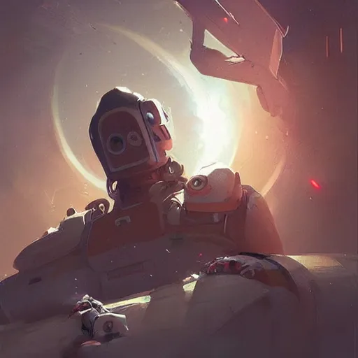 Image similar to 👨‍🚀, digital Art, Greg rutkowski, Trending artstation,cinematographic