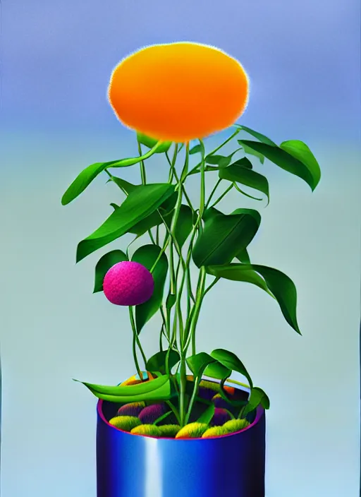 Prompt: pot of flowers by shusei nagaoka, kaws, david rudnick, airbrush on canvas, pastell colours, cell shaded, 8 k