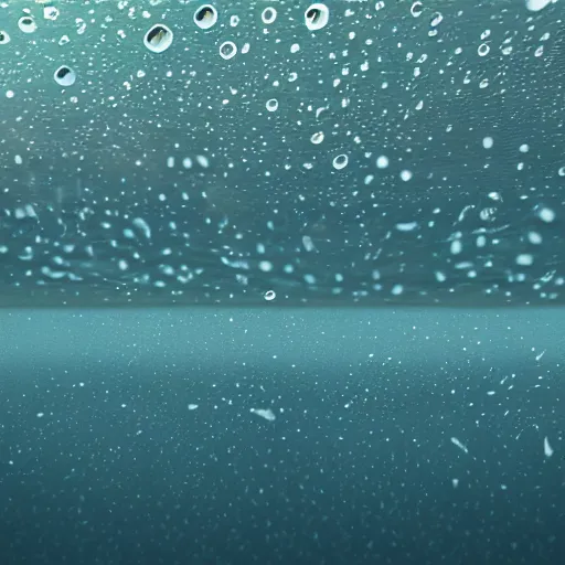 Prompt: army of air bubbles under water, photorealistic