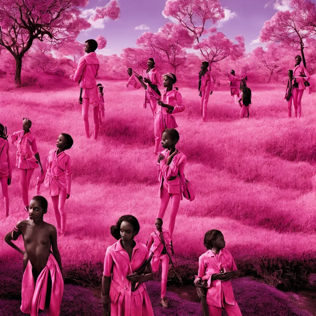 Image similar to fragrance advertising campaign by richard mosse