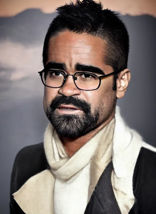 Prompt: black Colin Farrell