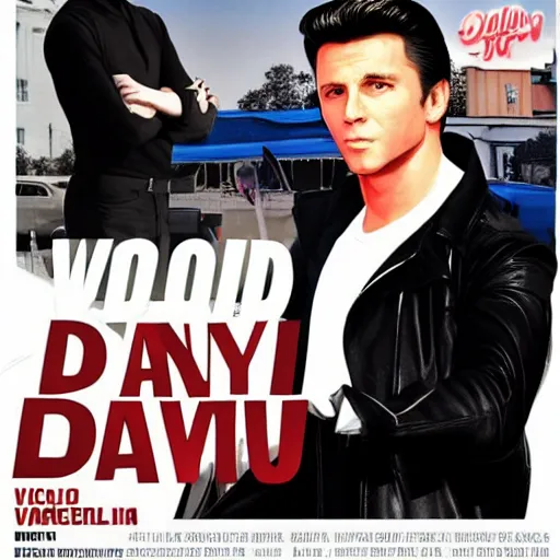 Prompt: vladimir putin is starring as danny zuko in grease, hollywood film, realistic, 8 k,