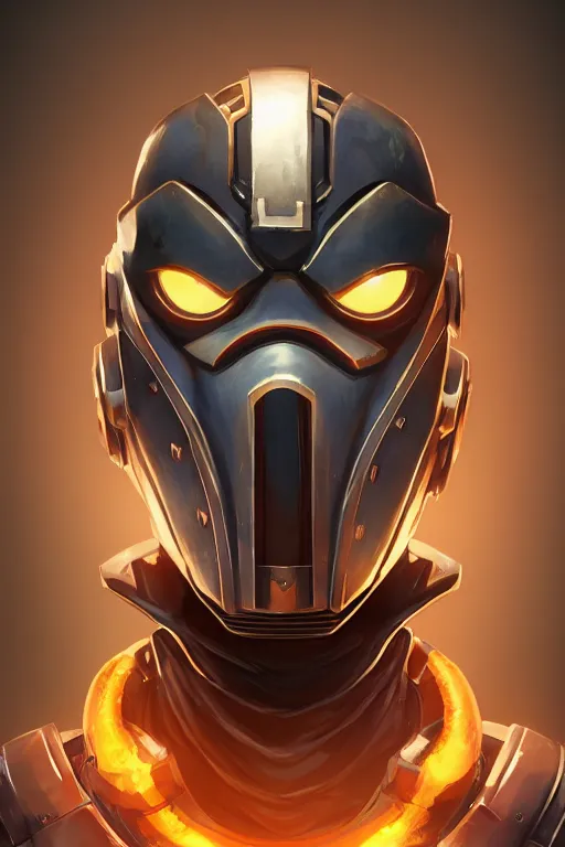 Image similar to epic mask helmet robot ninja portrait stylized as fornite style game design fanart by concept artist gervasio canda, behance hd by jesper ejsing, by rhads, makoto shinkai and lois van baarle, ilya kuvshinov, rossdraws global illumination radiating a glowing aura global illumination ray tracing hdr render in unreal engine 5