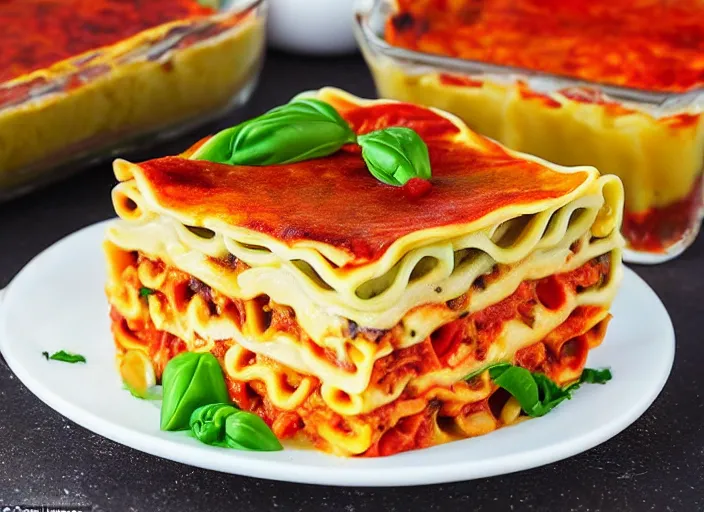 mouth - watering image of a vegan lasagne on the | Stable Diffusion ...