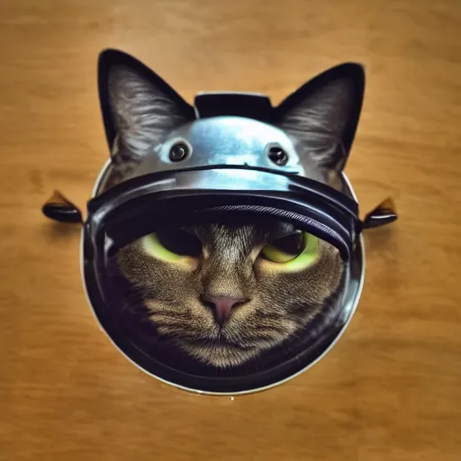 Image similar to a cat wearing a helmet, latte art, 8 k, hd, full - hd, ultra - hd, super - resolution, global illumination, insanely detailed and intricate, hypermaximalist, elegant, ornate, hyper realistic, super detailed