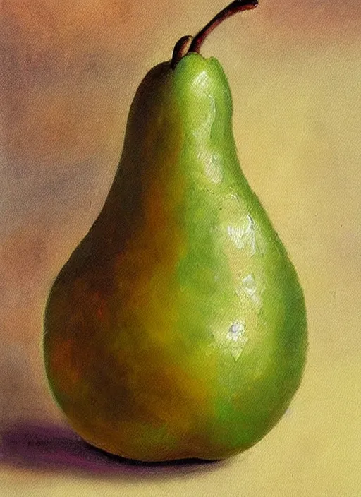 Image similar to vintage beautiful painting of the gift of life pear