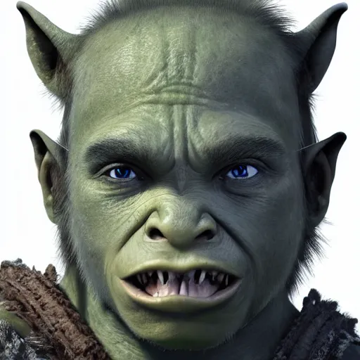 Image similar to a detailed portrait of a child orc boy, fantasy art illustration, incredibly highly detailed and realistic, 8 k, sharp focus