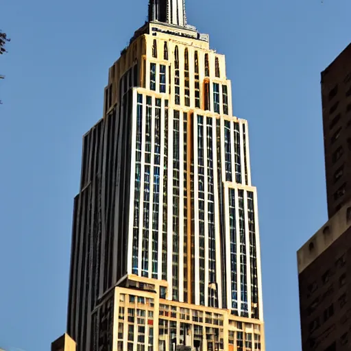 Image similar to empire state building, dravidian architecture